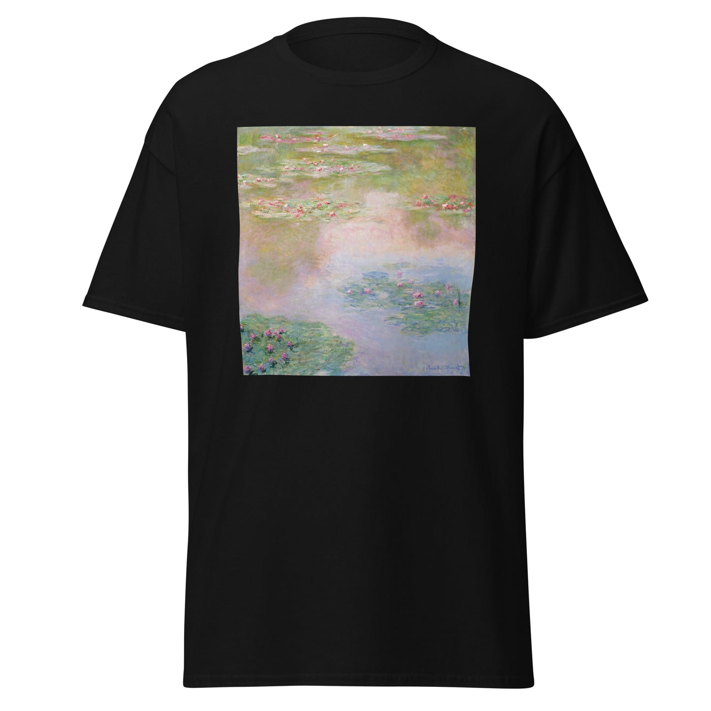 Monet Nymphs Men's Classic Tee – Soft Light, Dreamlike Motion