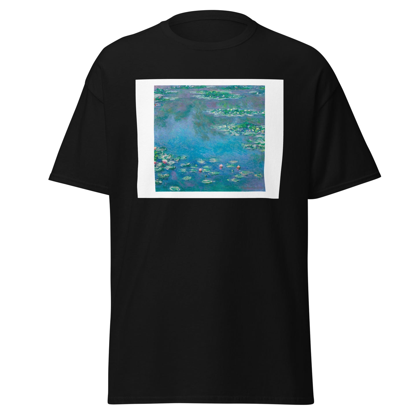 Monet Water Lilies Men's Classic Tee – Artistic Charm, Casual Luxury