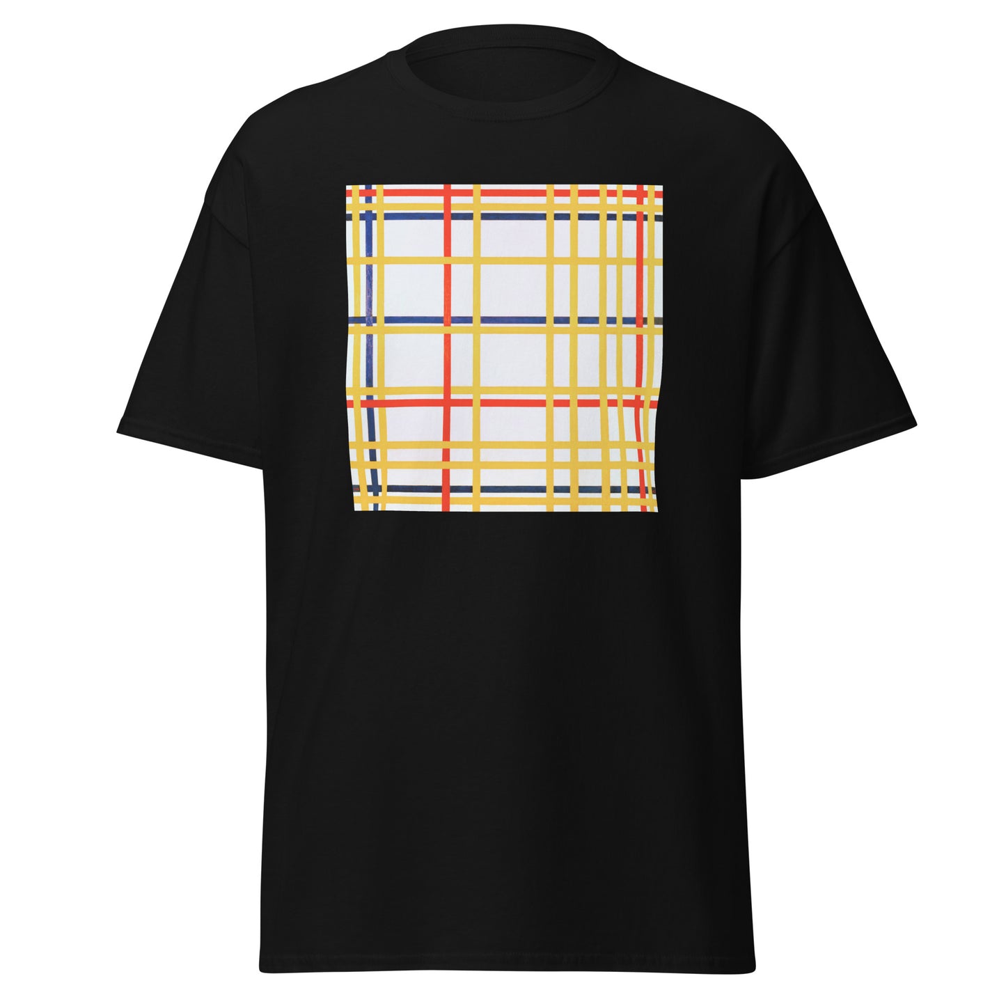 Mondrian New York Men's Classic Tee – Urban Abstract, Modern Comfort