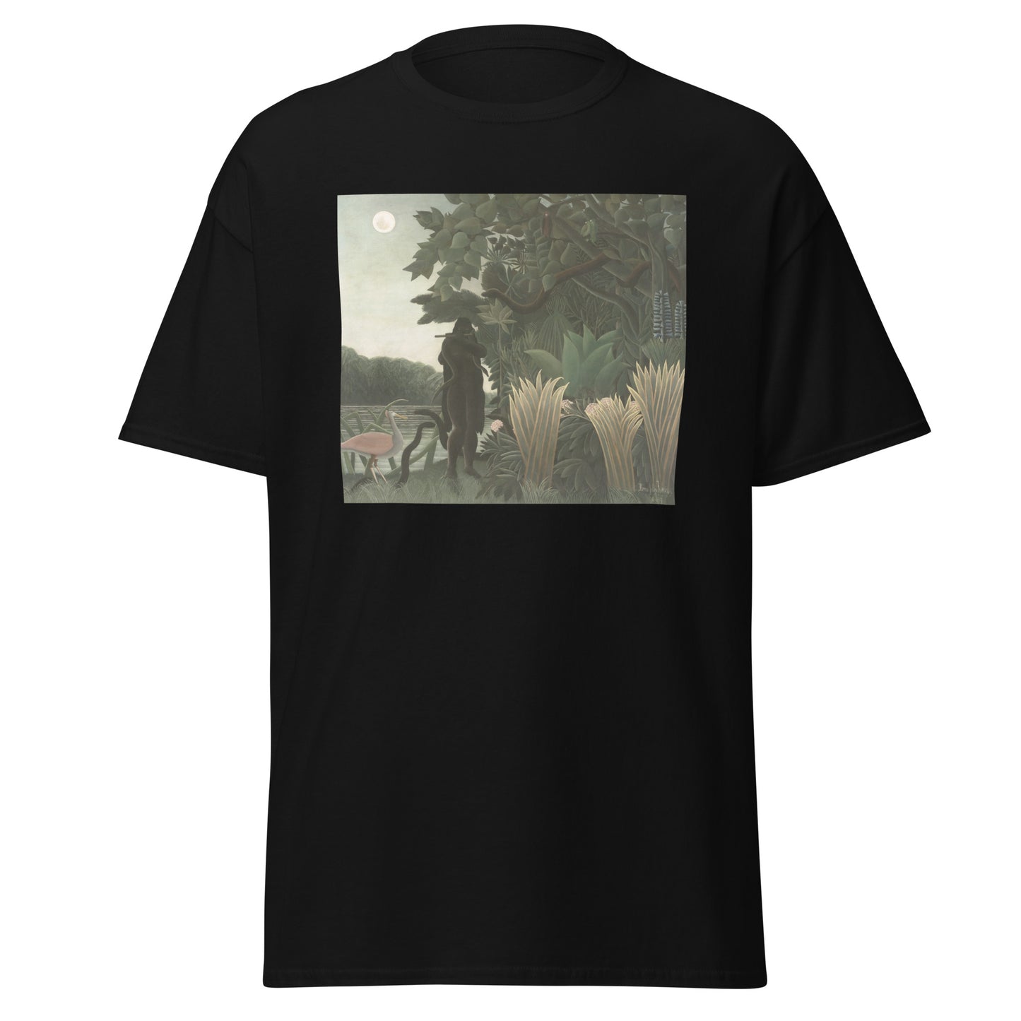 Douanier Snake Men's Classic Tee – Surreal Jungle, Bold Expression