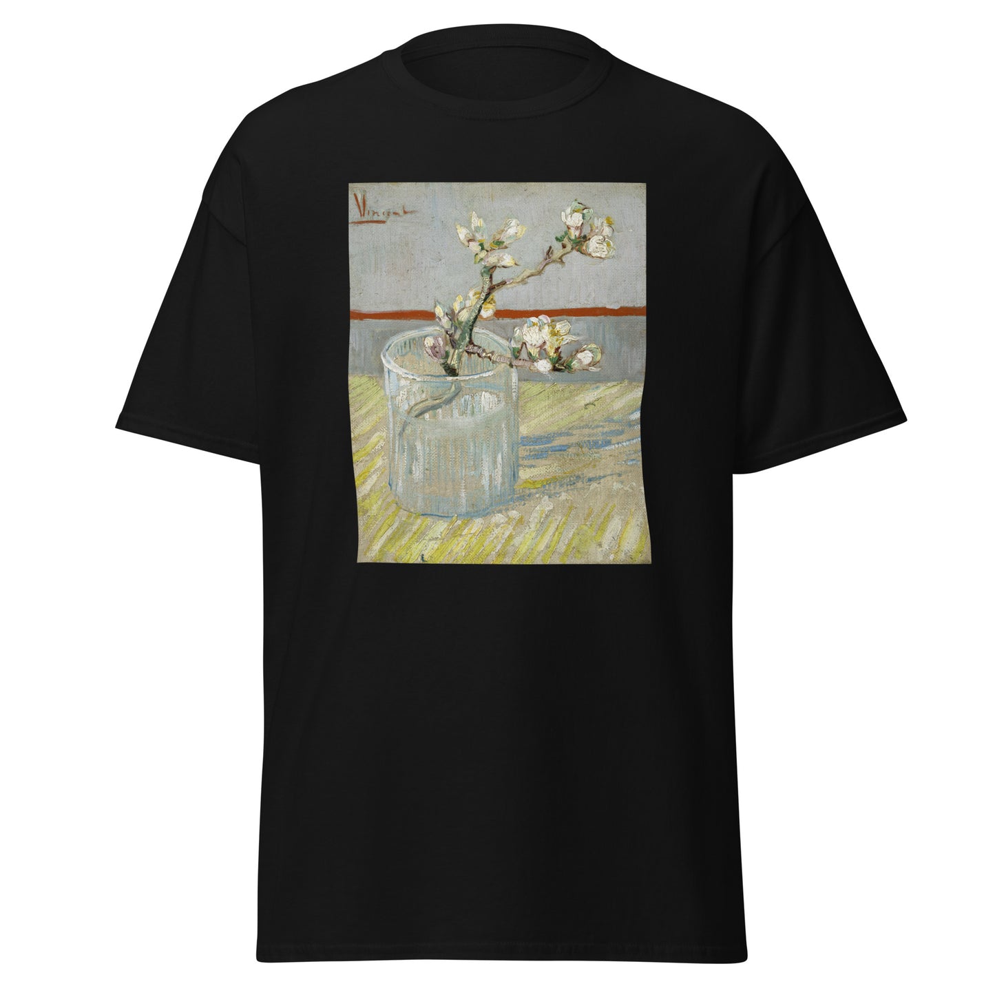 Almond Van Gogh Men's Classic Tee – Blossoms in Bold, Artistic Style