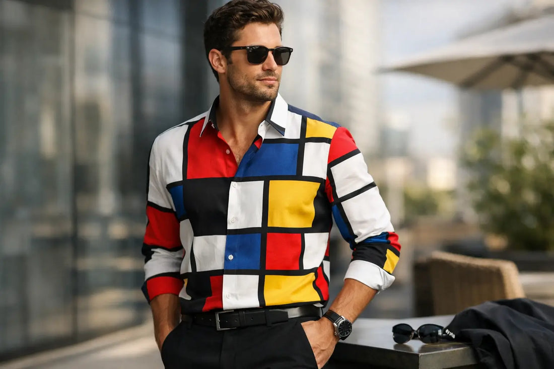 How to Style a Mondrian Print Shirt