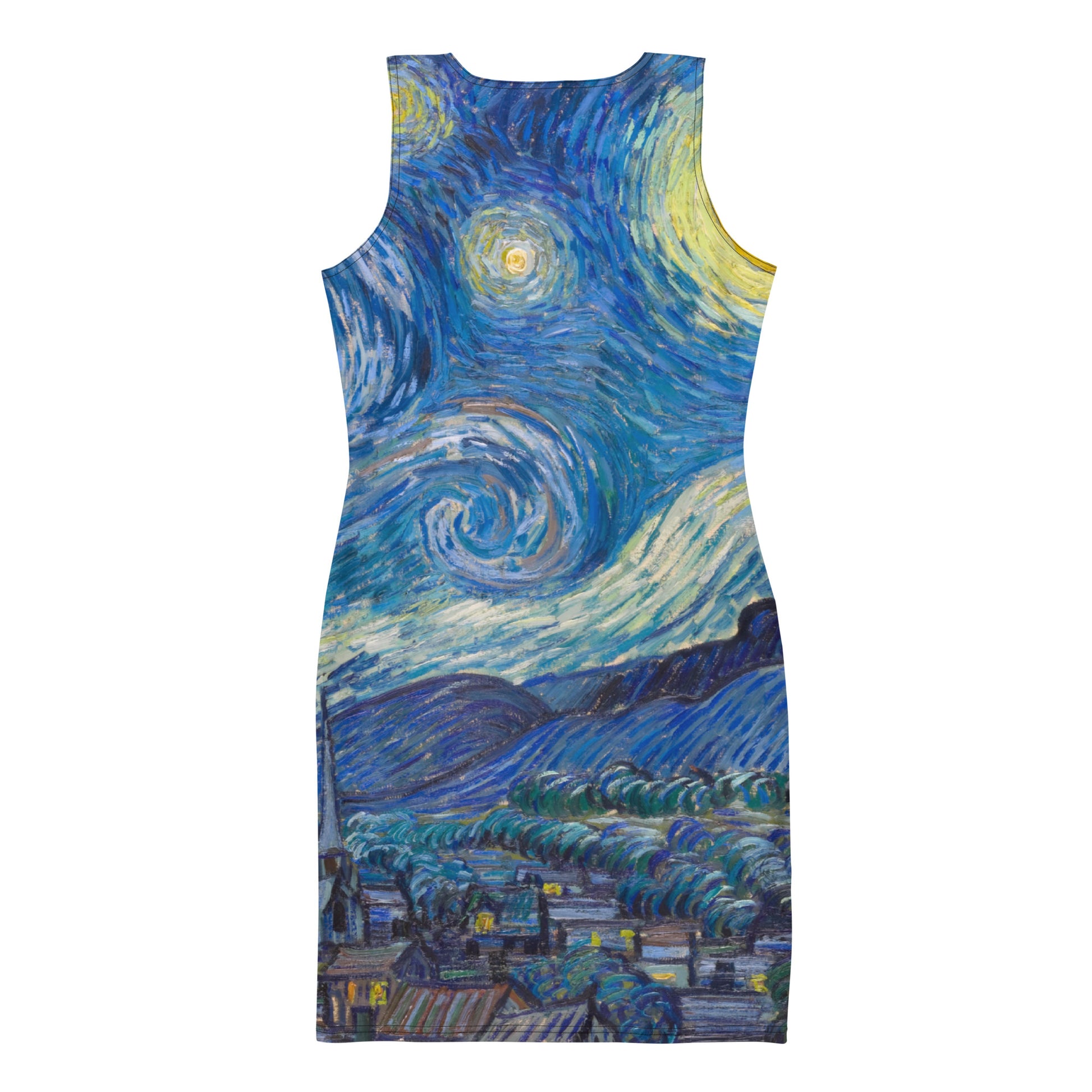 Vincent van Gogh Cut & Sew Dress Swirls of the Night Sky one1000paintings Vincent van Gogh Cut & Sew Dress Swirls of the Night Sky one1000paintings