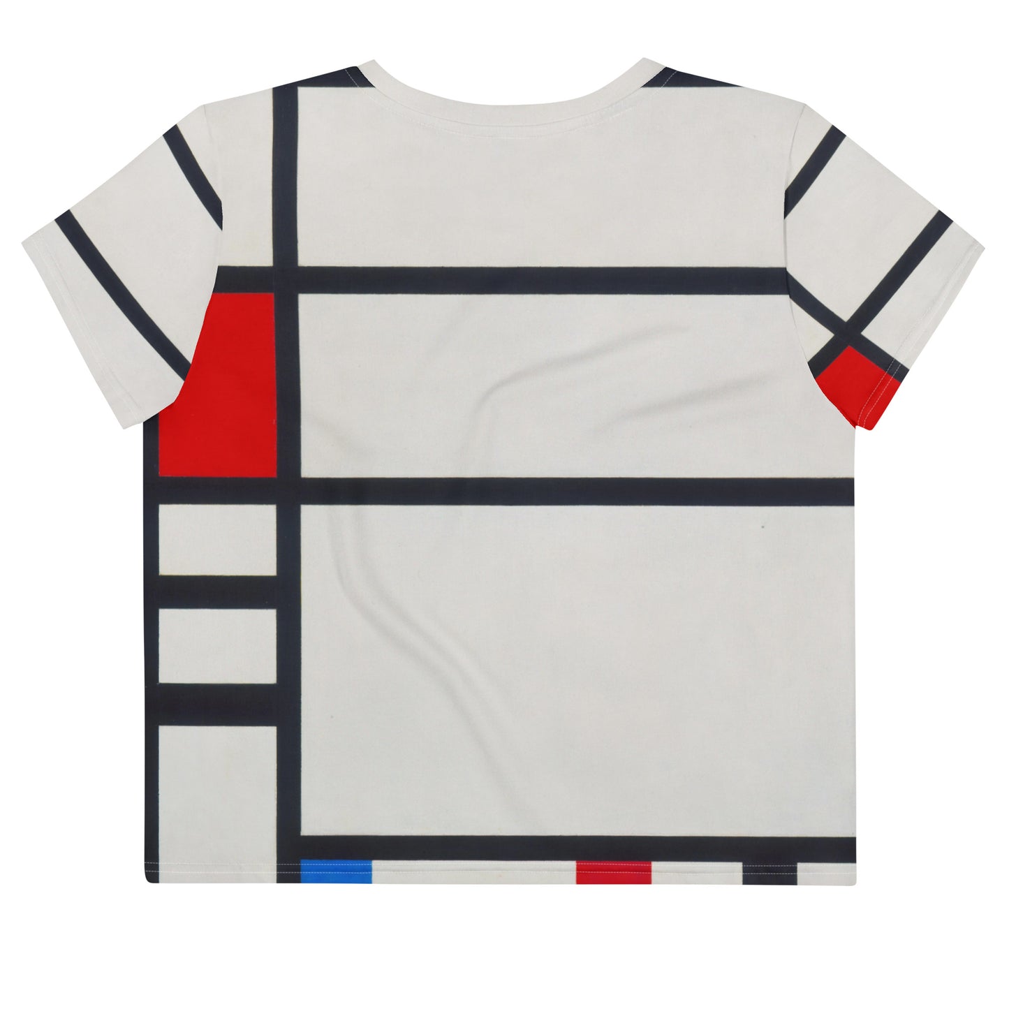 Back - Mondrian All-Over Print Crop Tee – Trafalgar Square Geometry