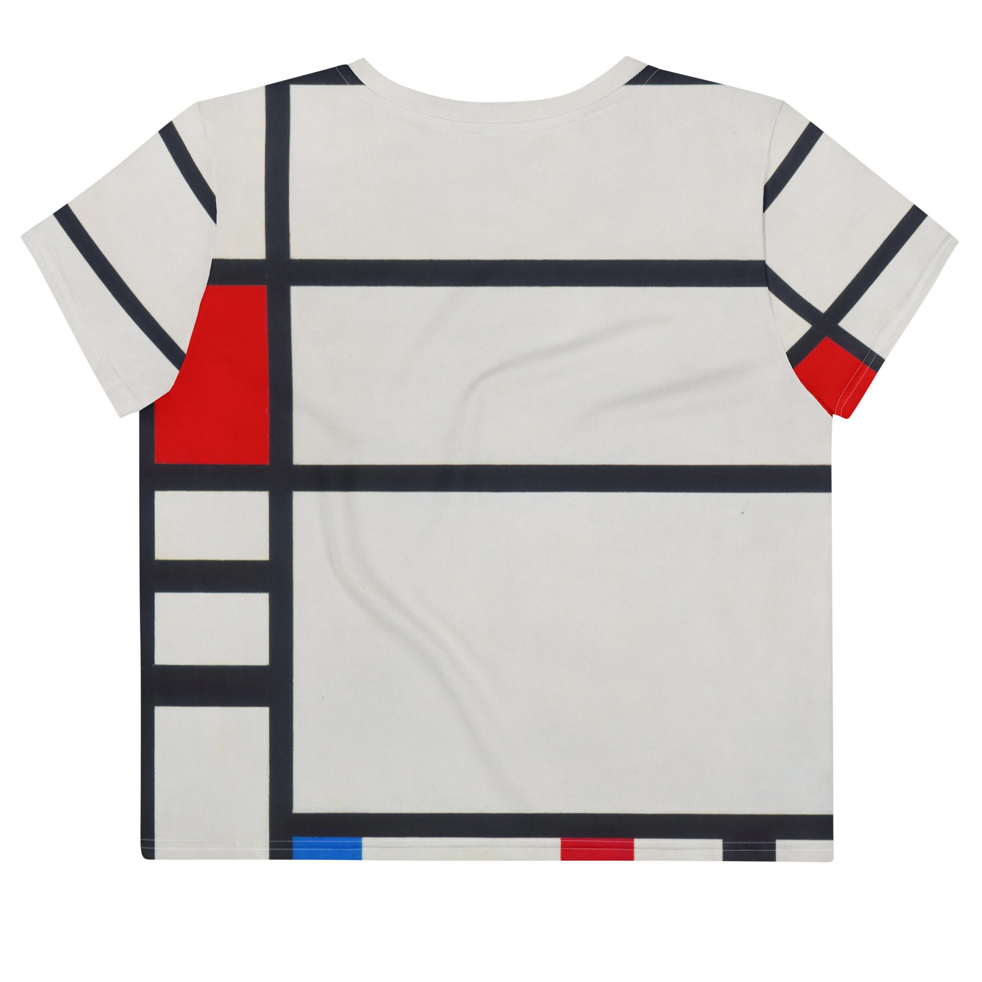 Back - Mondrian All-Over Print Crop Tee – Trafalgar Square Geometry