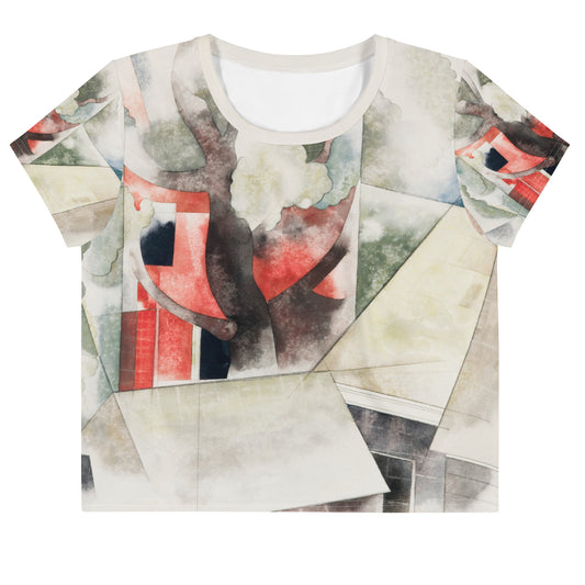 Charles Demuth All-Over Print Crop Tee – Rooftops and Fantasy