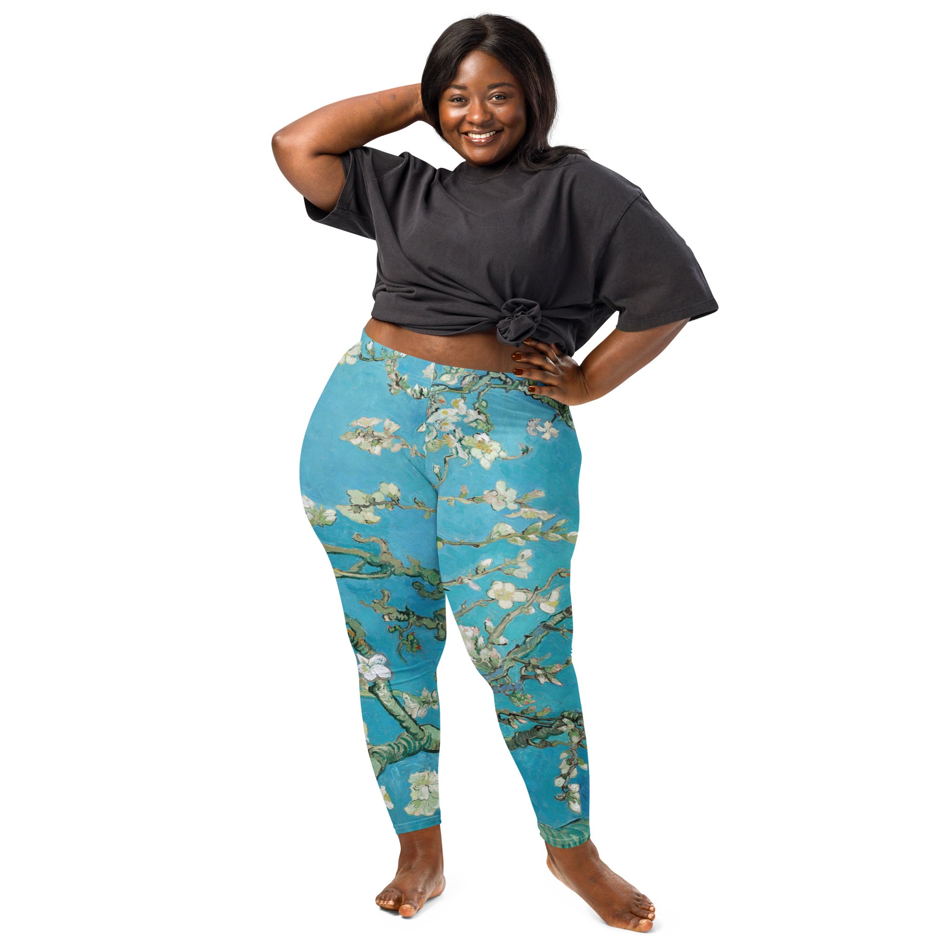 Model - Vincent van Gogh Leggings – Blossoms in Motion