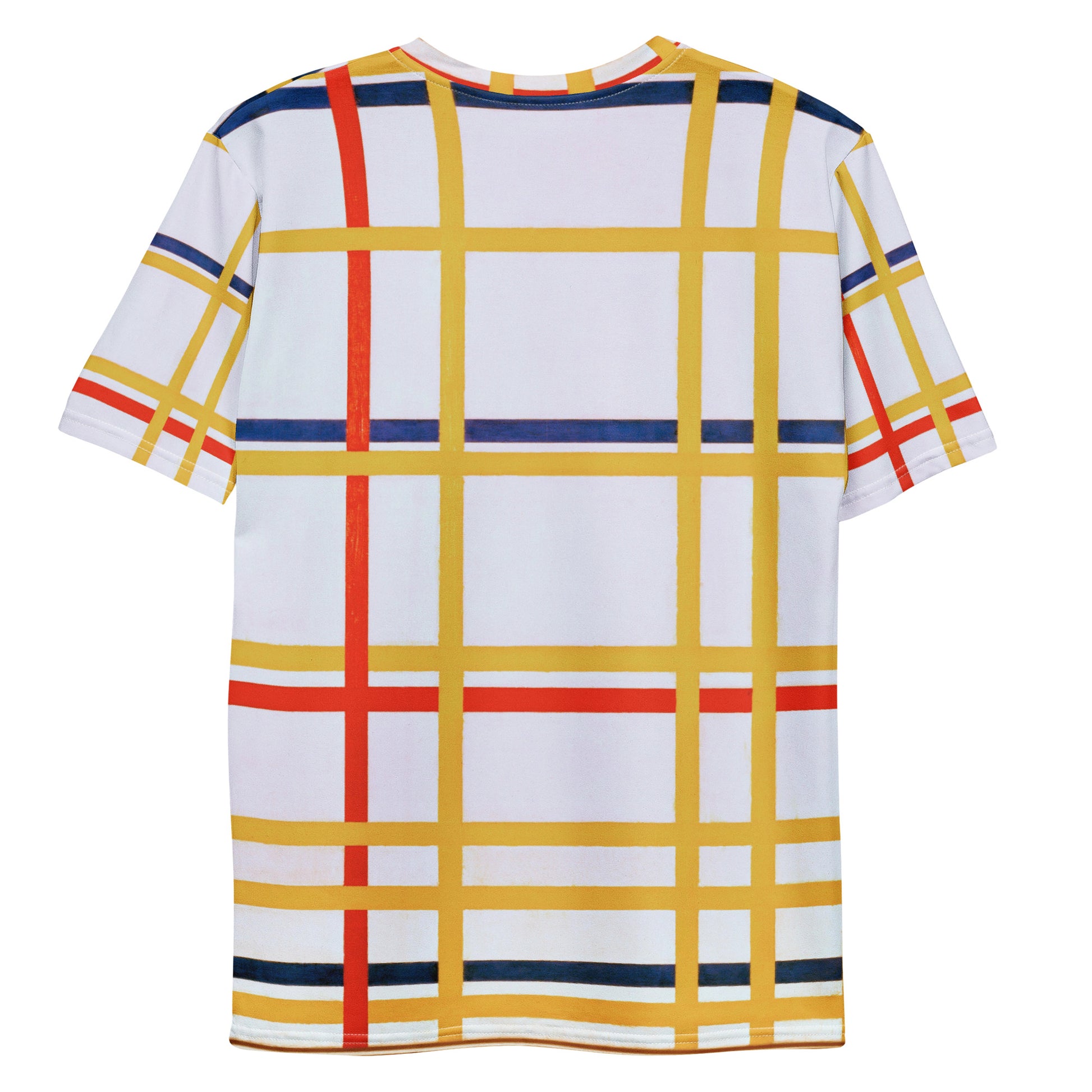 Back - Piet Mondrian Men's T-Shirt – City Beats in Color Blocks