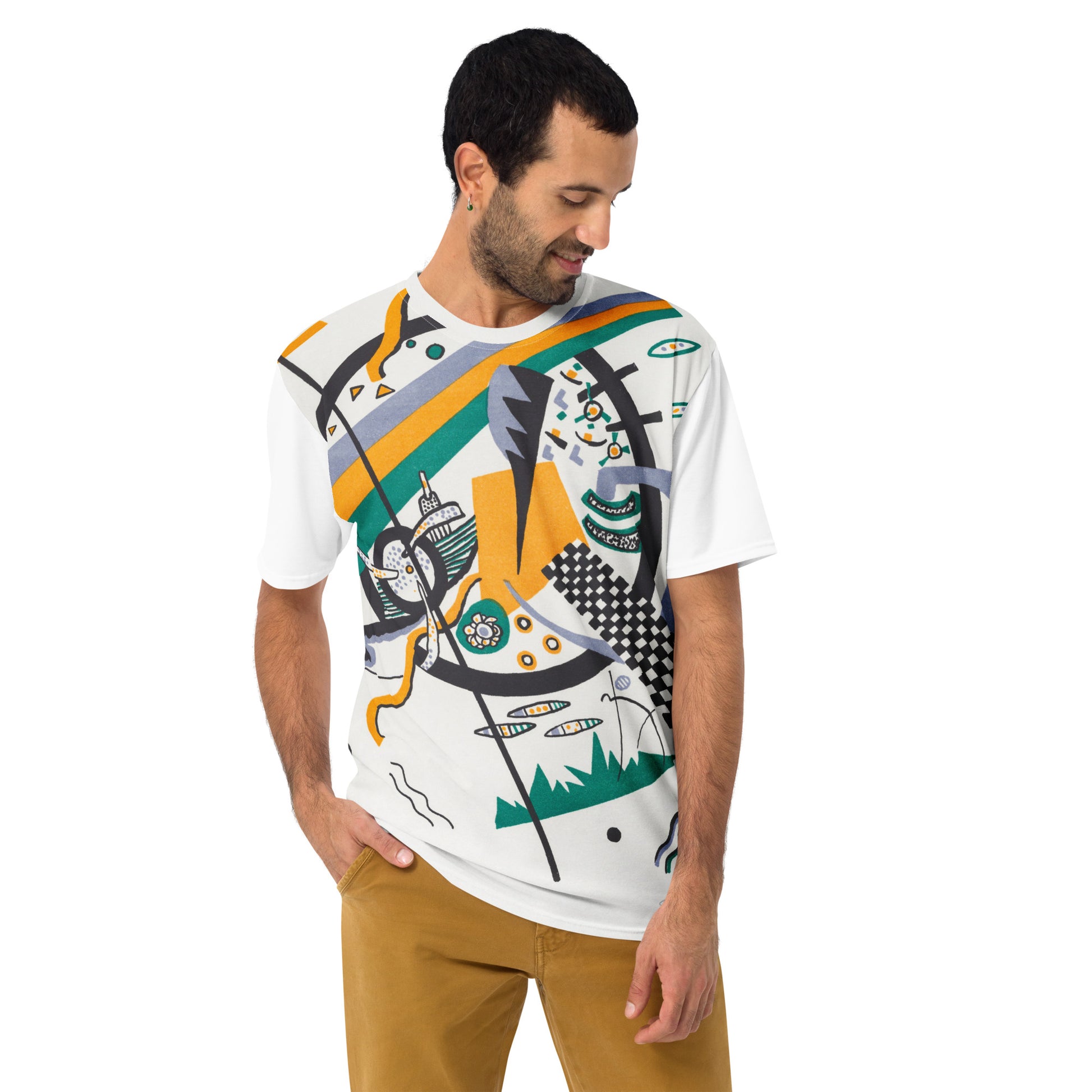 Model 1 - Wassily Kandinsky Men's T-Shirt – Small Worlds in Motion