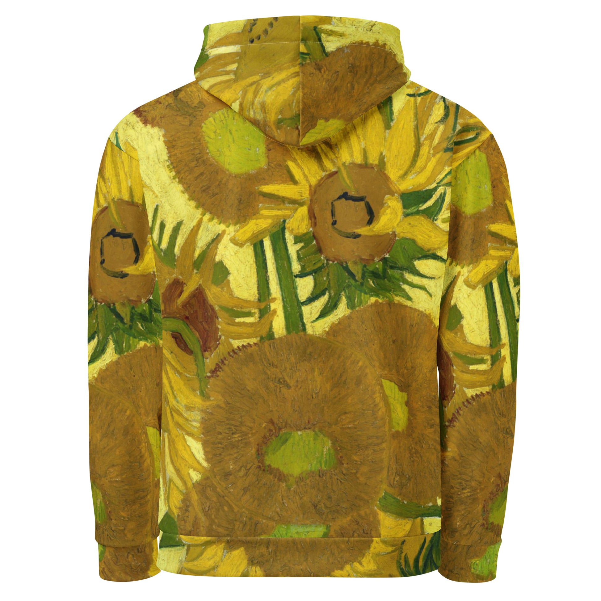 Back - Van Gogh Sunflowers Unisex Hoodie – Iconic Art with a Modern Twist