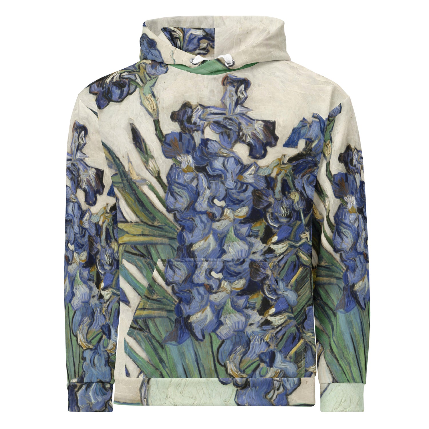 Van Gogh Irises Unisex Hoodie – Artistic Streetwear with Vintage Charm