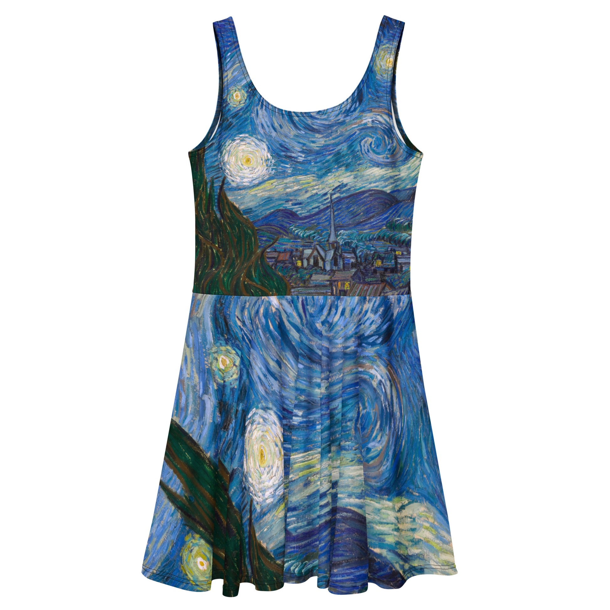Van Gogh Starry Night Skater Dress Dreamy Swirls, Timeless Style one1000paintings Van Gogh Starry Night Skater Dress Dreamy Swirls, Timeless Style one1000paintings