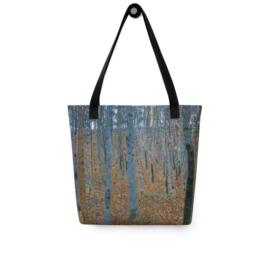 Black - Klimt The Wood Tote Bag – Nature-Inspired Elegance in Motion