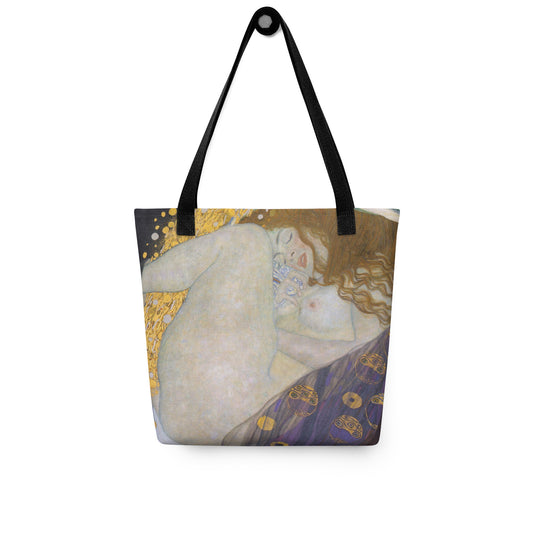 Black - Klimt Danae Tote Bag – Sensual Art Meets Everyday Luxury