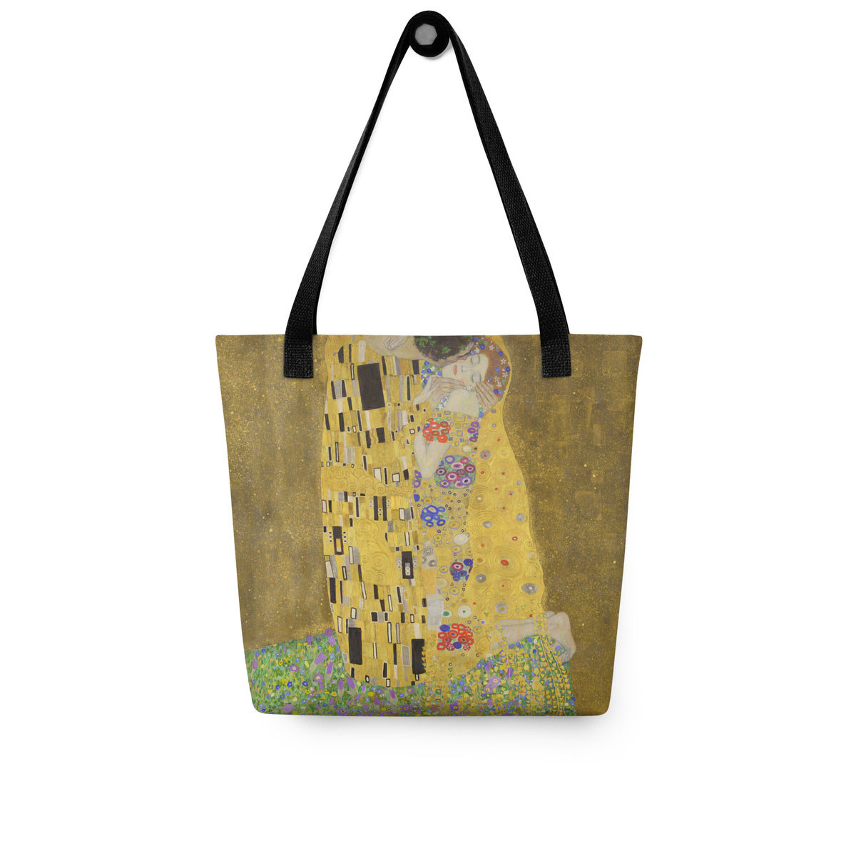 Black - Klimt The Kiss Tote Bag – Romantic Masterpiece, Redefined in Style