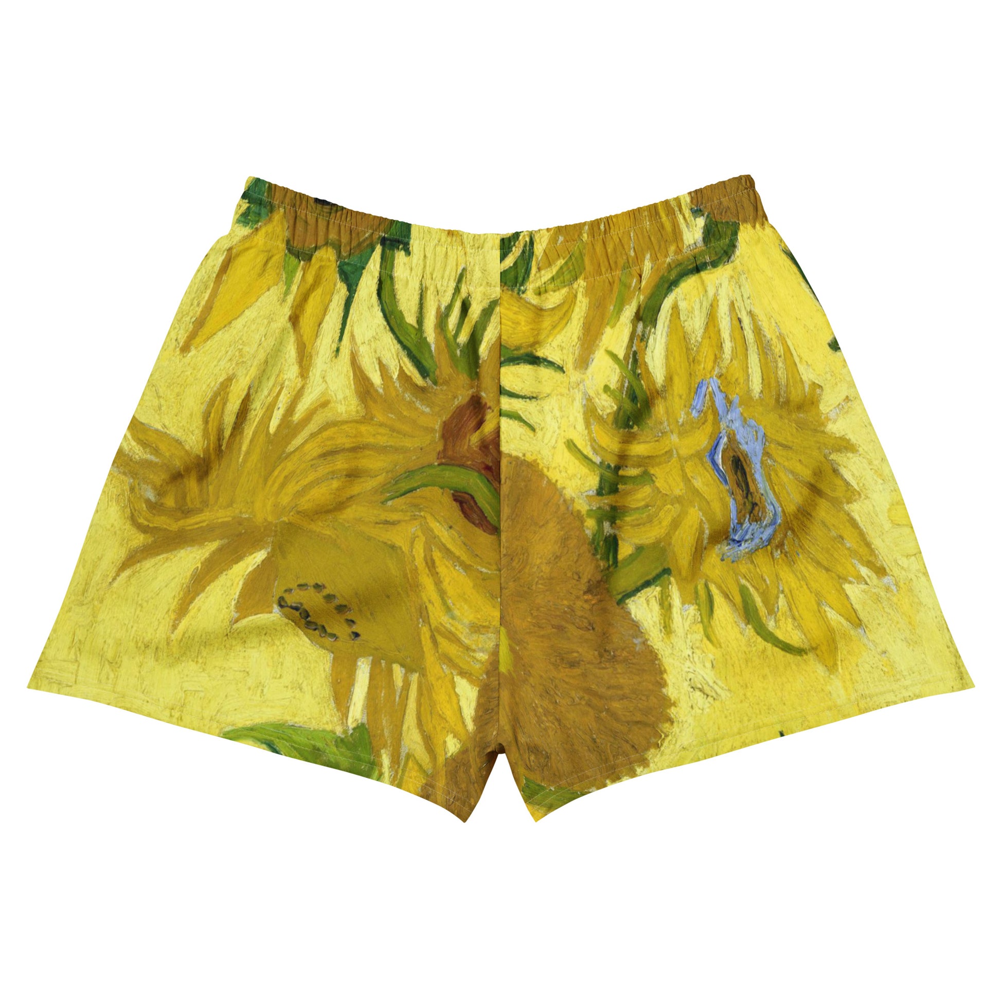 Back - Vincent van Gogh Women’s Athletic Short Shorts – Sunflowers Radiance