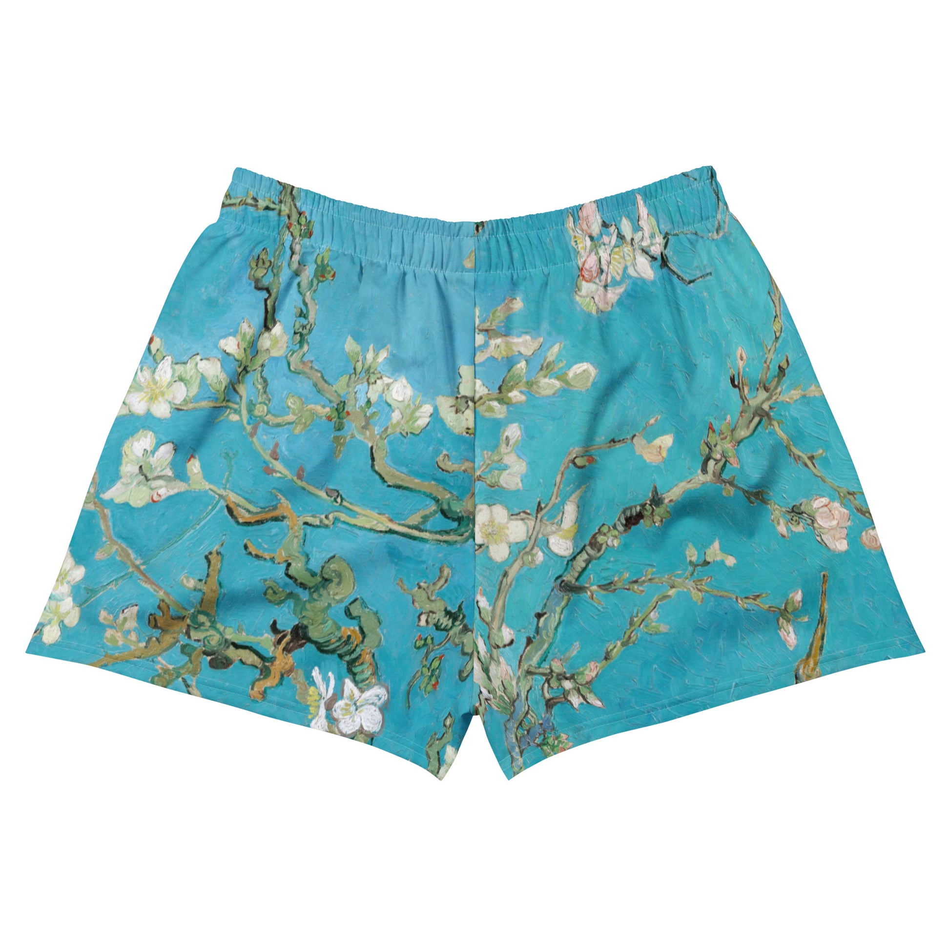 back - Vincent van Gogh Women’s Athletic Shorts – Almond Blossom Grace