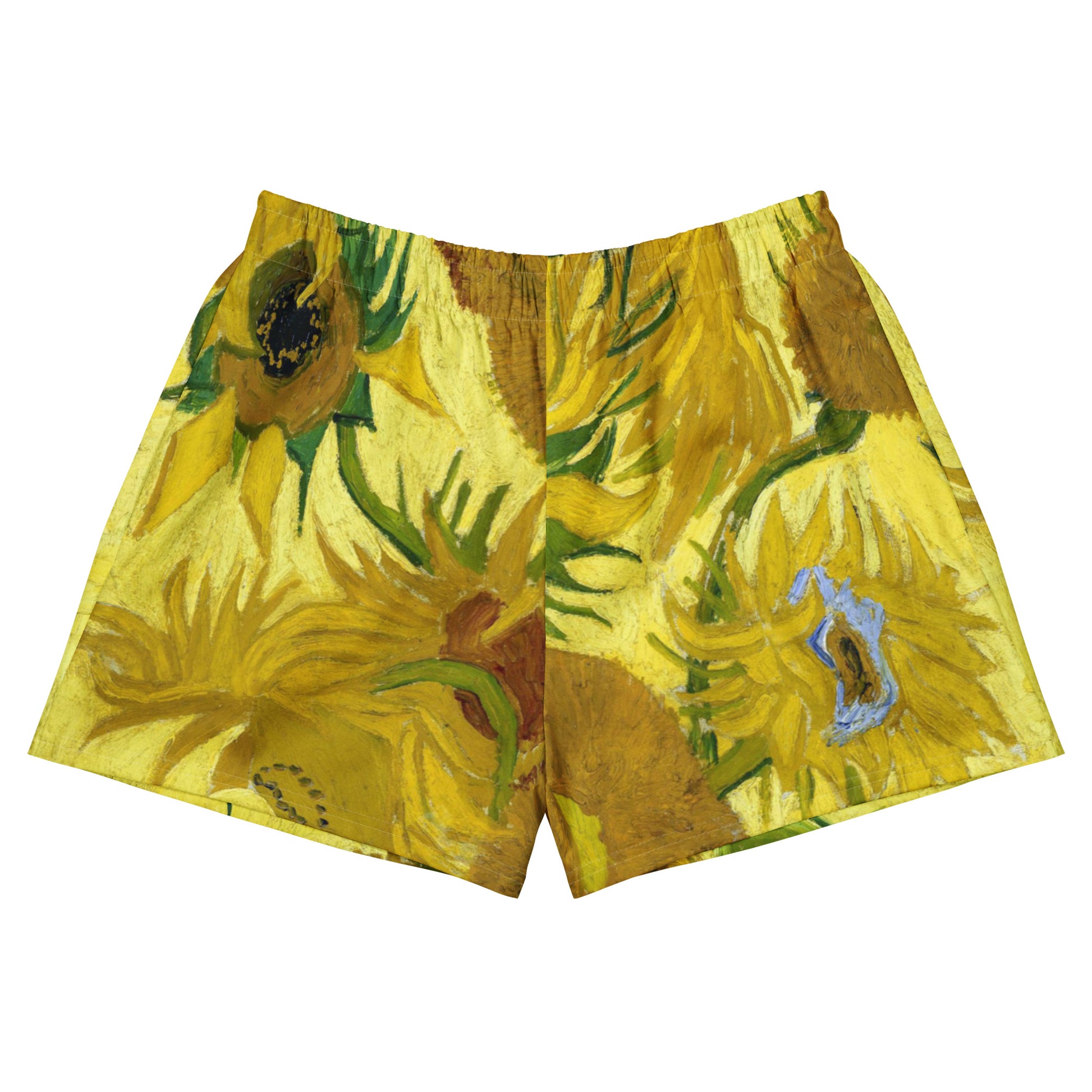 Vincent van Gogh Women’s Athletic Short Shorts – Sunflowers Radiance
