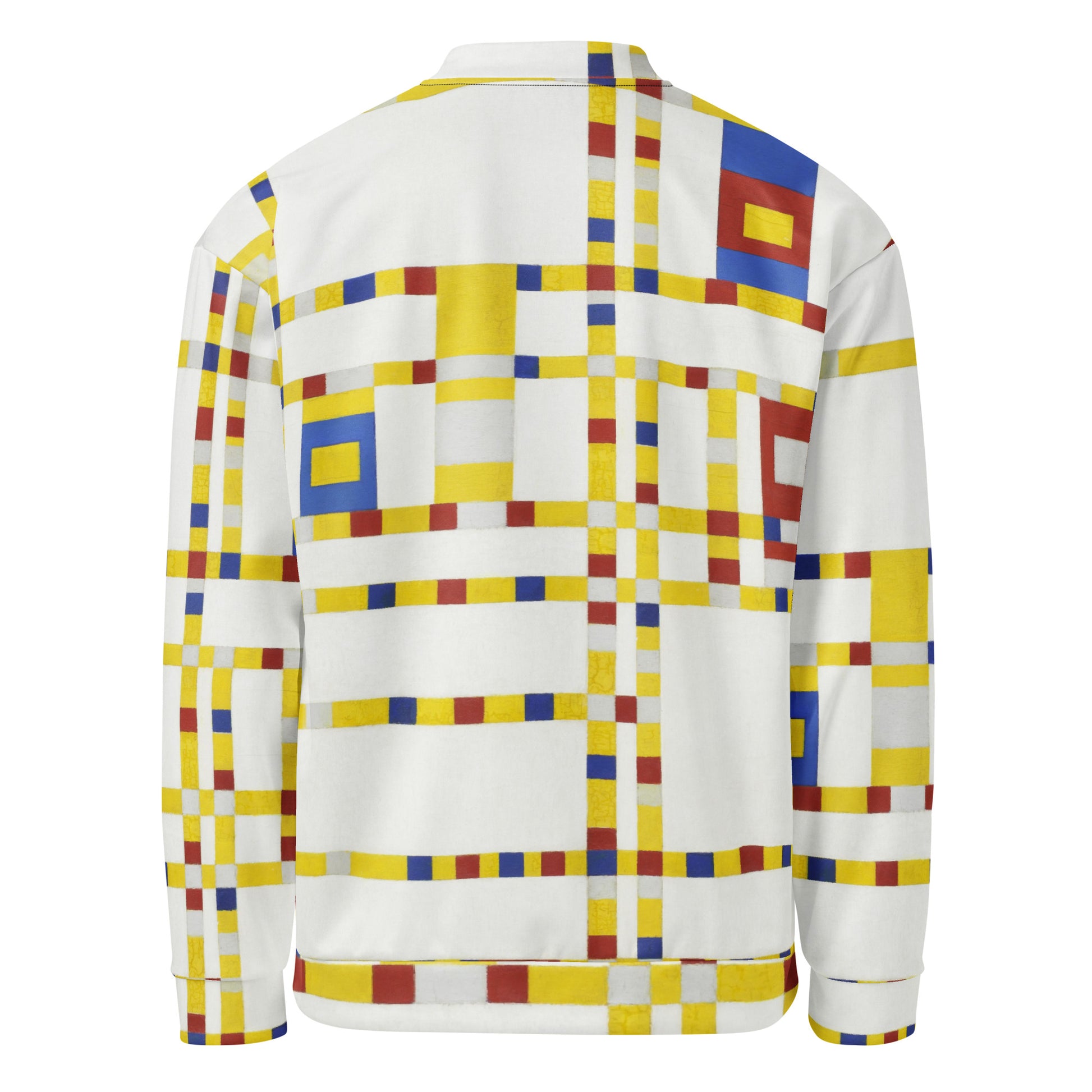 Back - Mondriaan Unisex Bomber Jacket – Broadway Boogie Woogie Rhythm