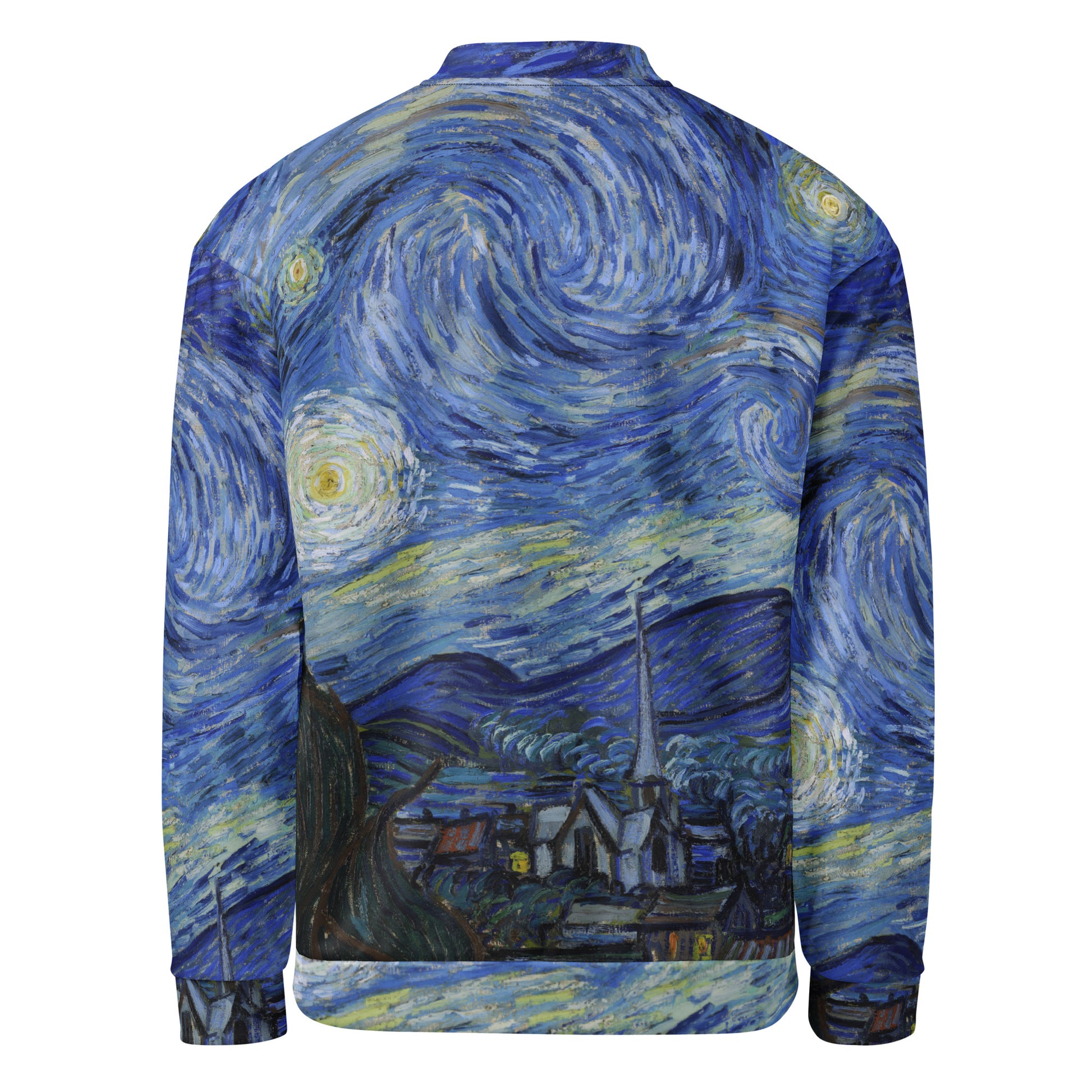 Back - Vincent van Gogh Unisex Bomber Jacket – Starry Night Statement Style