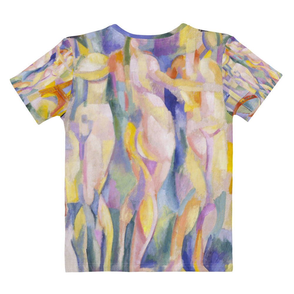 Back - Robert Delaunay Women's T-Shirt – Orphic Energy in Bloom
