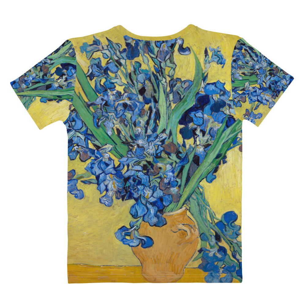Back - Vincent van Gogh Women's T-Shirt – Irises in Bloom