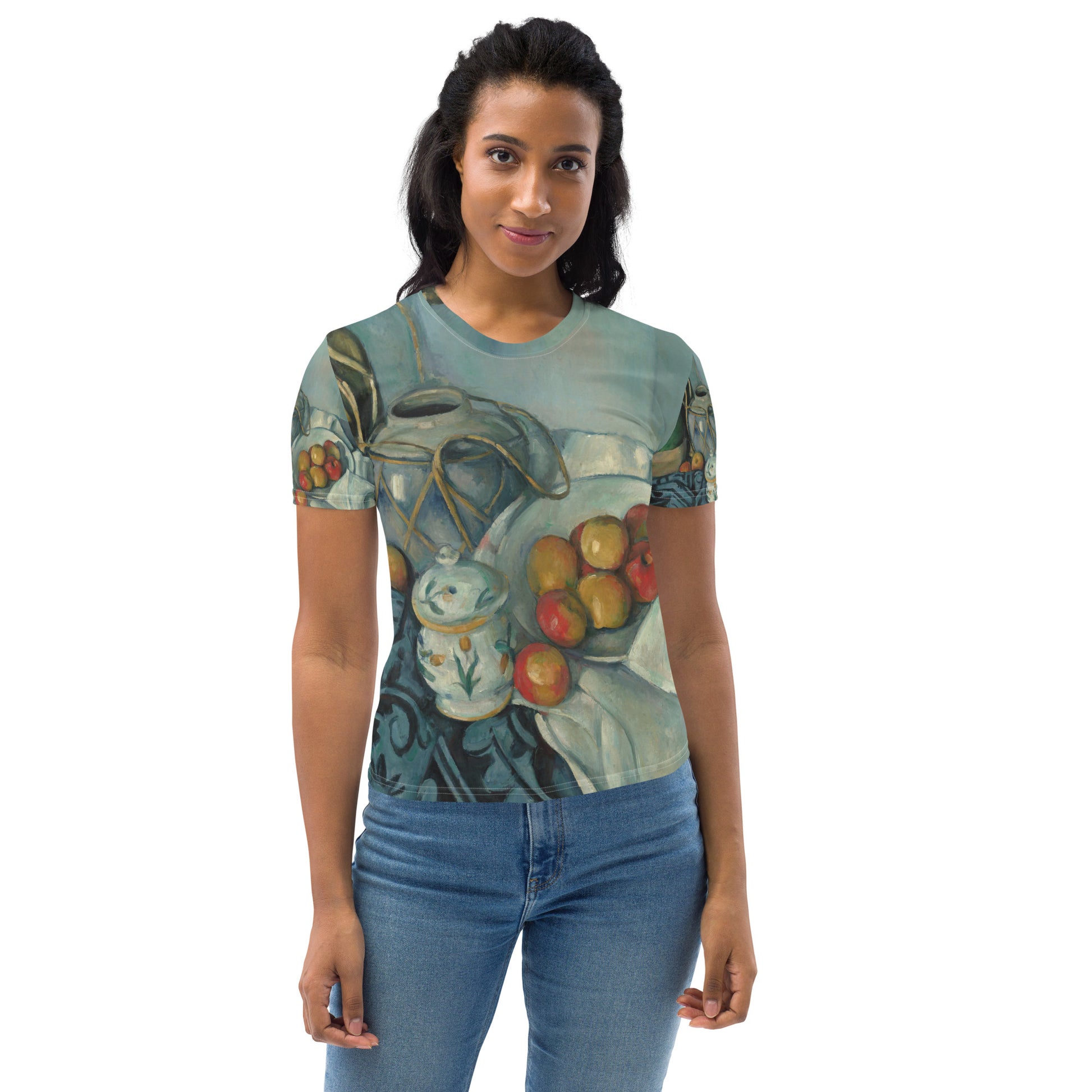 Model 1 - Paul Cézanne Women's T-Shirt – Composed in Color and Form