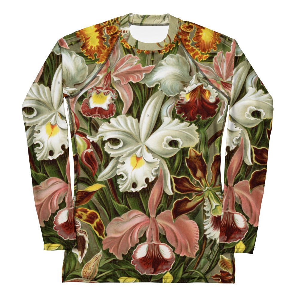 Ernst Haeckel Women's Rash Guard – Nature’s Geometry in Motion