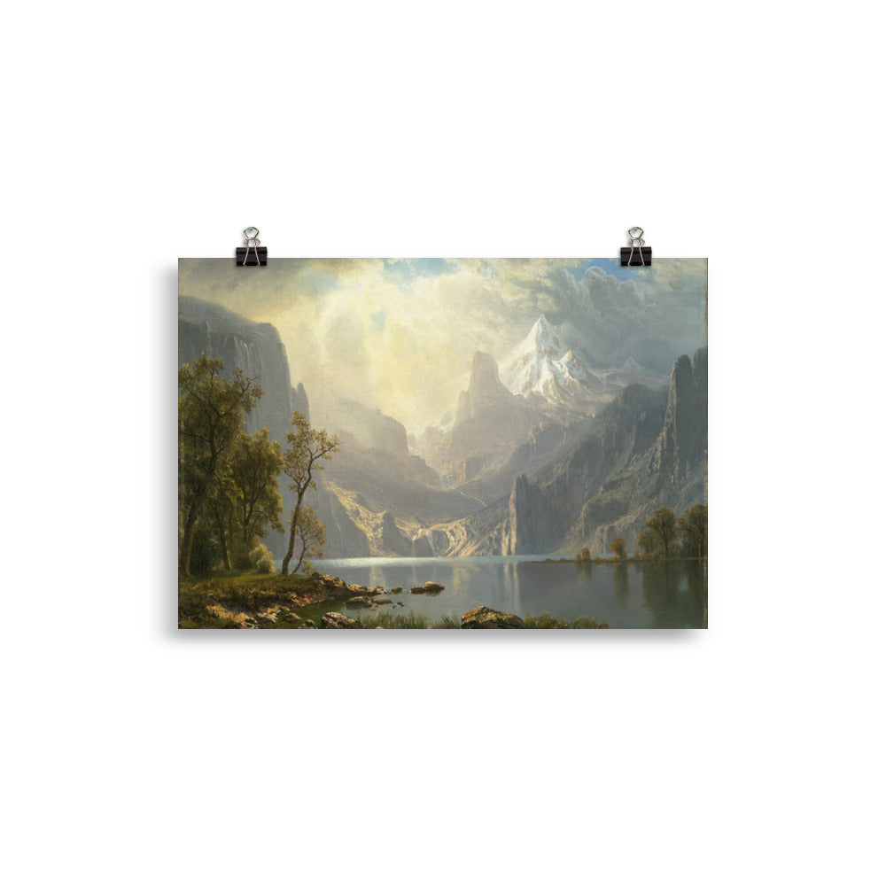 Size 2 - Albert Bierstadt Mountain Poster – American Landscape Art Print