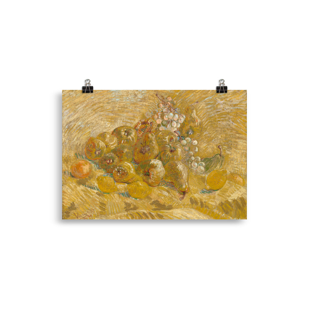 Size 2 - Van Gogh Fruit Still Life Poster – Quinces, Lemons, Pears & Grapes Print