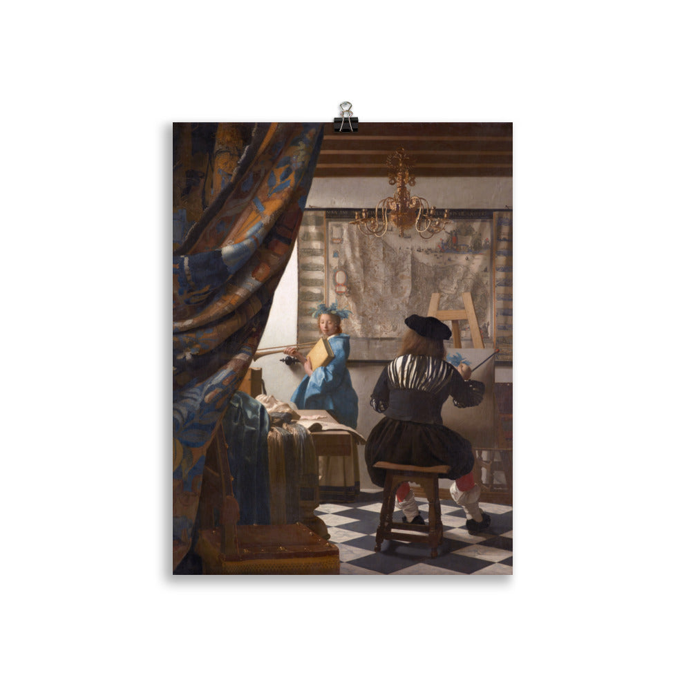 Size 3 - Johannes Vermeer Poster – Allegory of Painting Classic Art Print