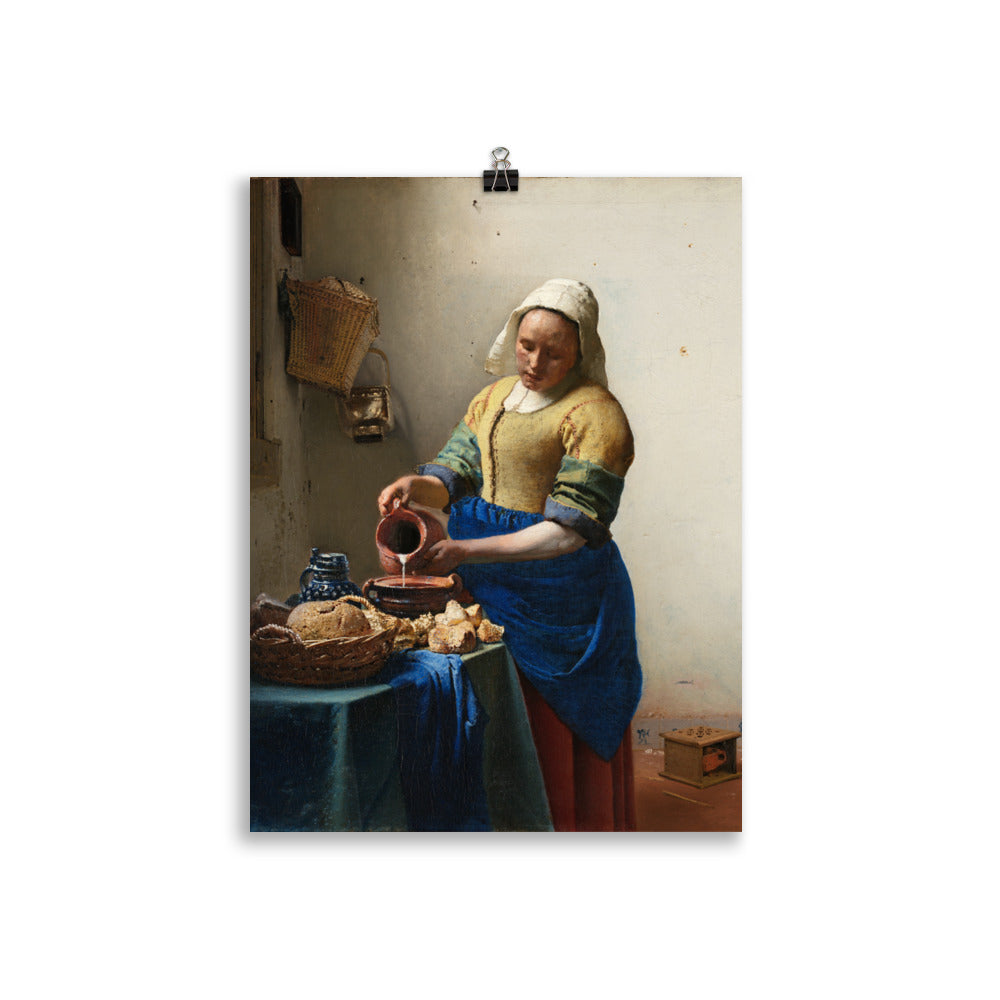 Size 3 - Vermeer Milkmaid Poster – Timeless Dutch Masterpiece Wall Art