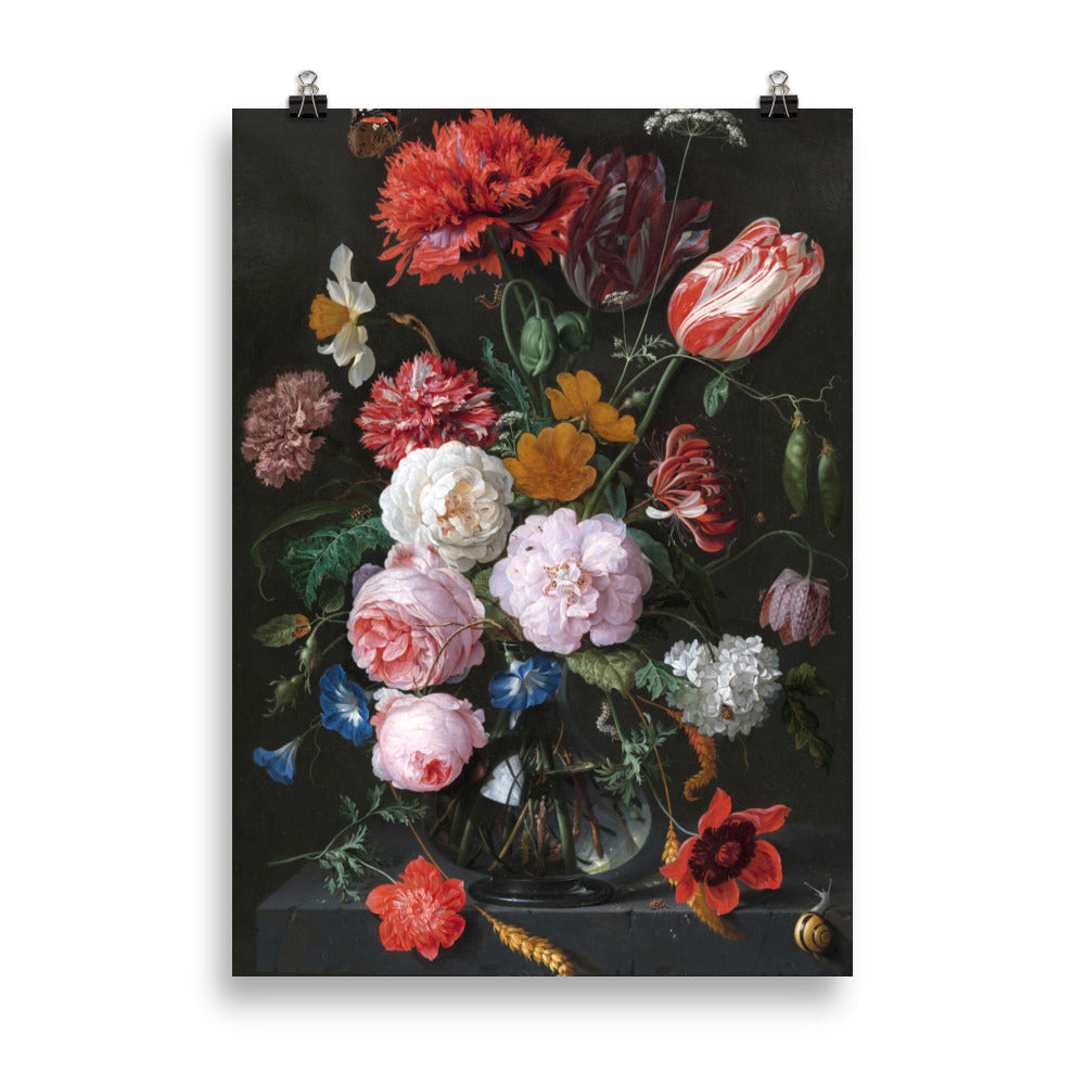 Size 4 - Ambrosius Bosschaert Bouquet Poster – Classic Dutch Flower Art Print