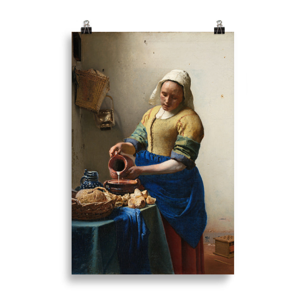 Size 5 - Vermeer Milkmaid Poster – Timeless Dutch Masterpiece Wall Art