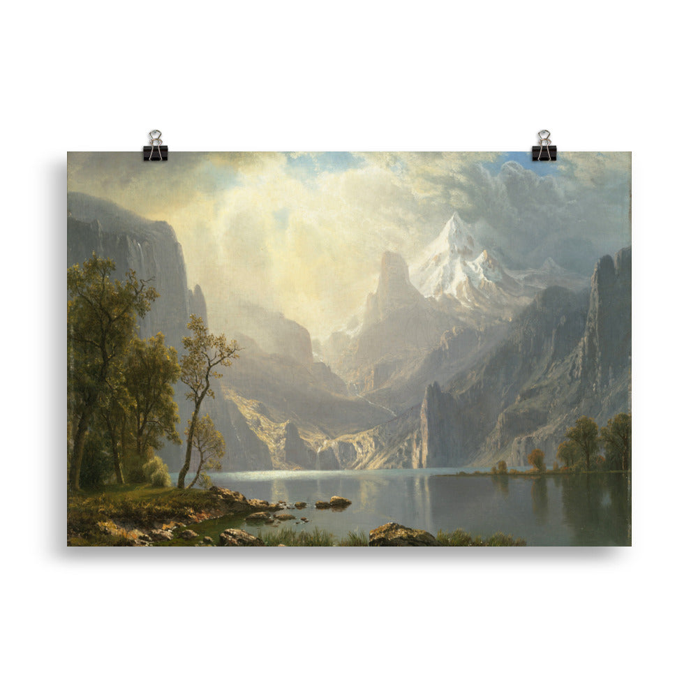 Size 1 - Albert Bierstadt Mountain Poster – American Landscape Art Print