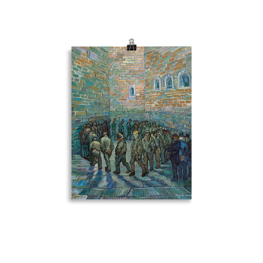 Size 1 - Van Gogh The Prison Courtyard Poster – Solitude in Striking Color