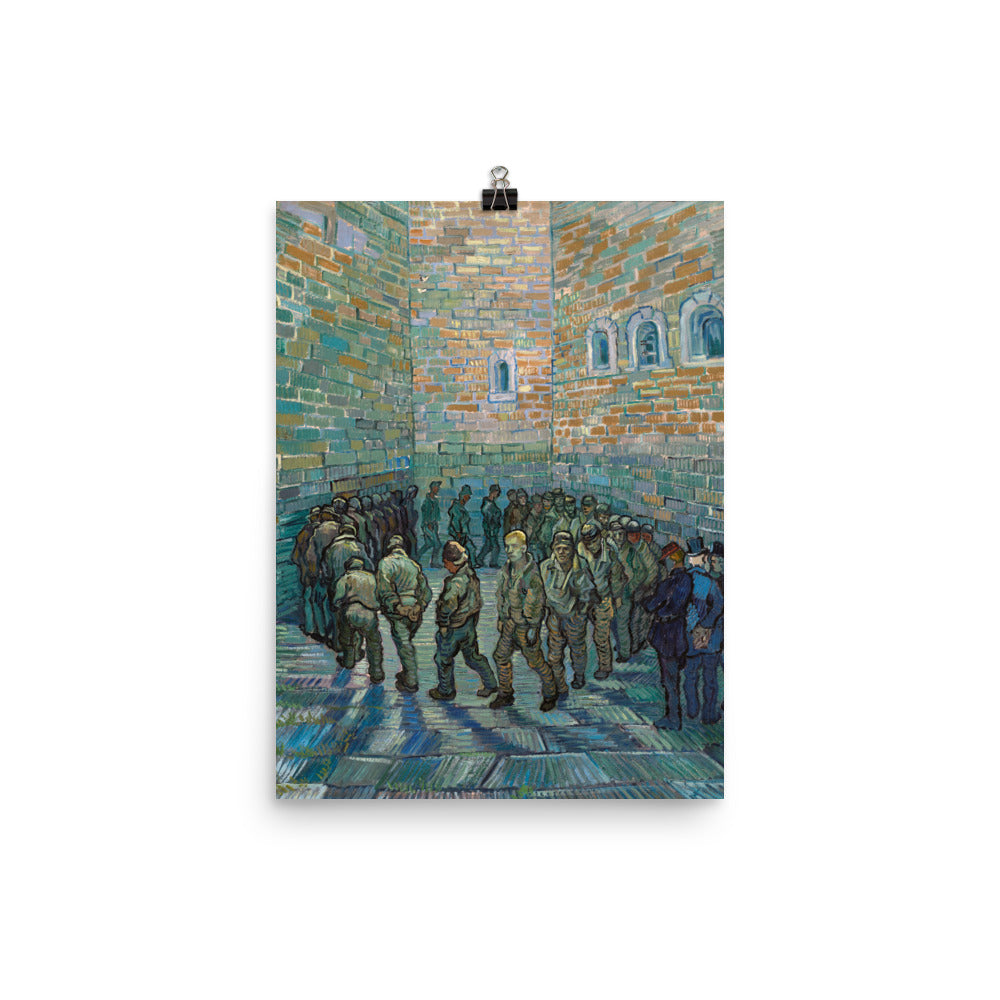 Size 2 - Van Gogh The Prison Courtyard Poster – Solitude in Striking Color