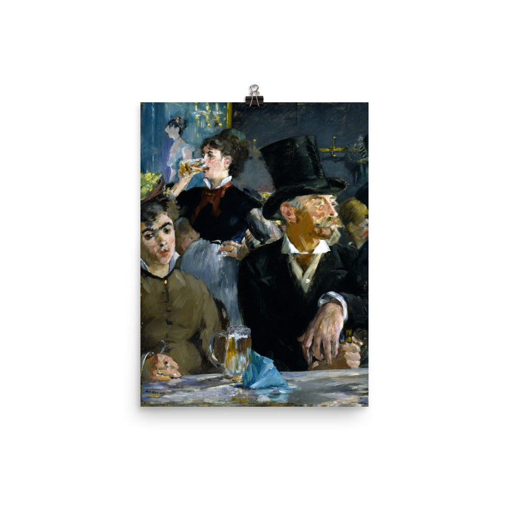 Size 2 - Manet At the Café Poster – Parisian Mood, Modern Impression