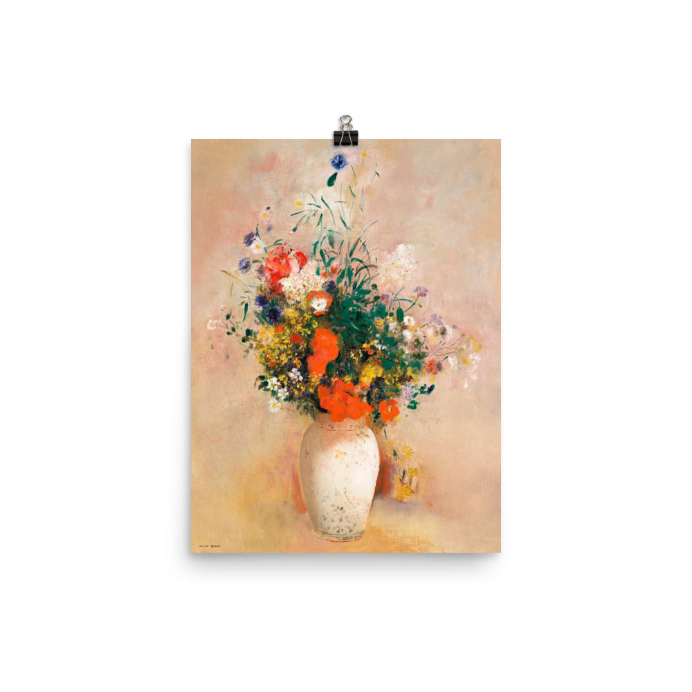 Size 2 - Redon Poster – Vase with Flowers & the Poetry of Still Life