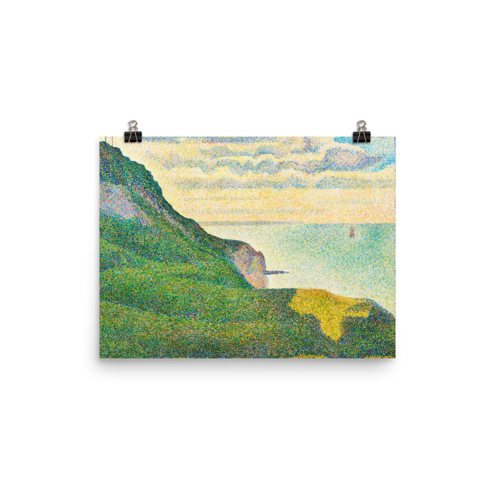 Size 2 - Seurat Poster – Seascape at Port-en-Bessin & Coastal Pointillist Charm