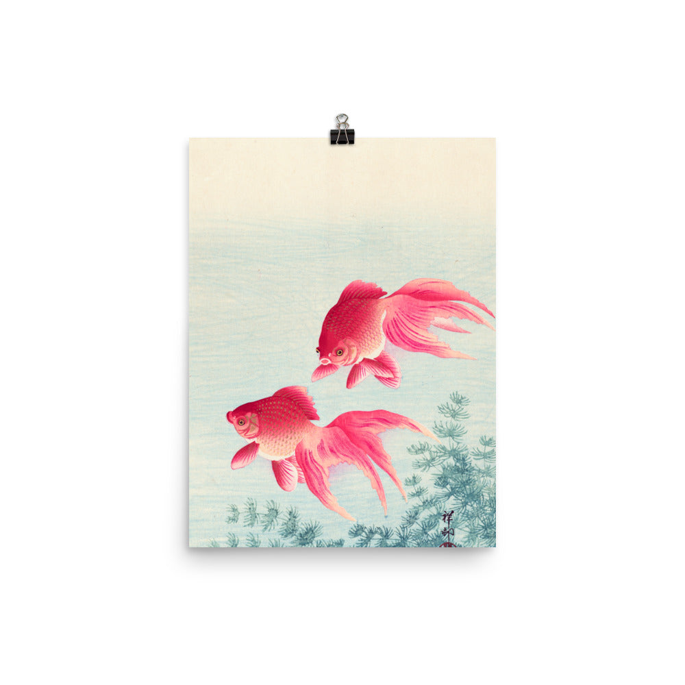 Size 2 - Koson Poster – Two Goldfish & the Grace of Japanese Art