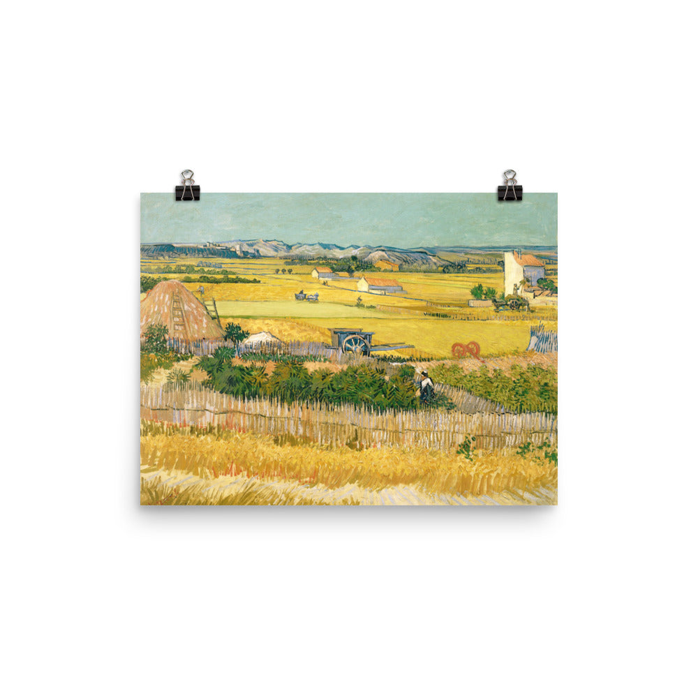 Size 2 - Van Gogh The Harvest Poster – Golden Landscape Wall Art for Home Decor