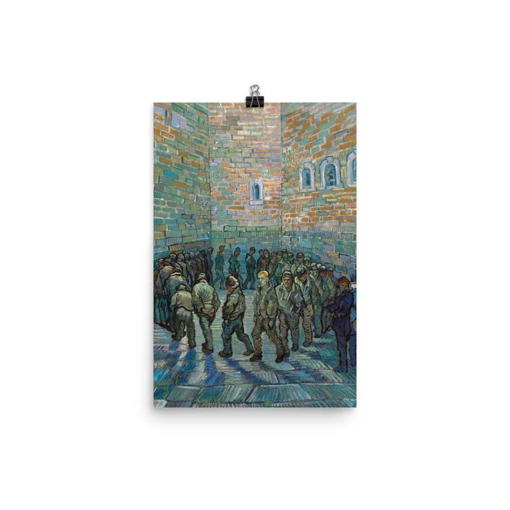 Size 3 - Van Gogh The Prison Courtyard Poster – Solitude in Striking Color