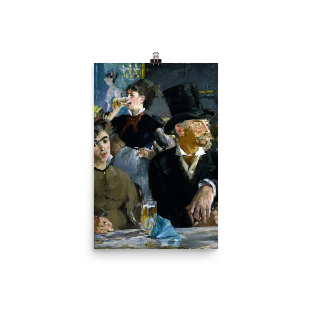 Size 3 - Manet At the Café Poster – Parisian Mood, Modern Impression