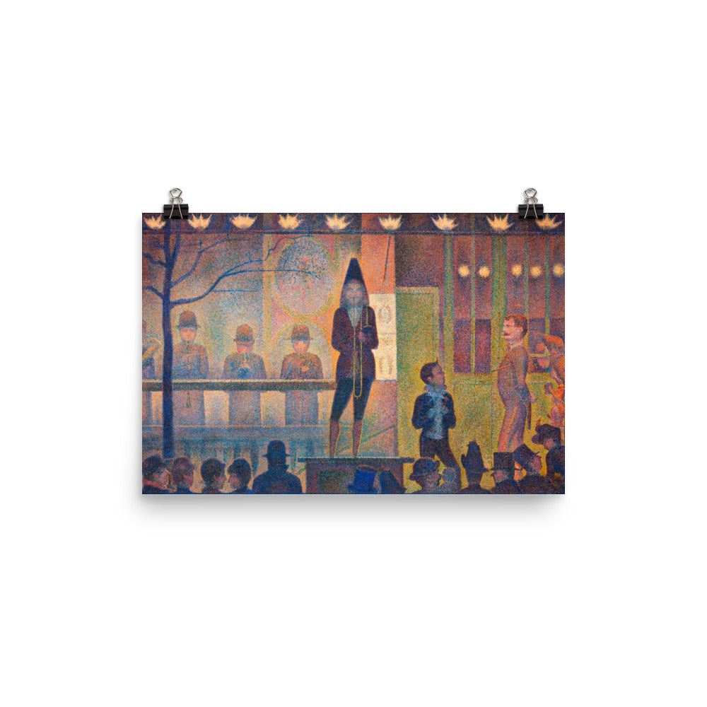 Size 3 - Seurat Poster – Circus Sideshow & the Allure of Parisian Nights