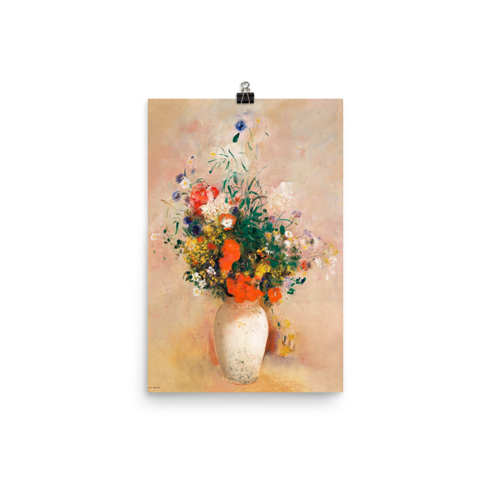 Size 3 - Redon Poster – Vase with Flowers & the Poetry of Still Life