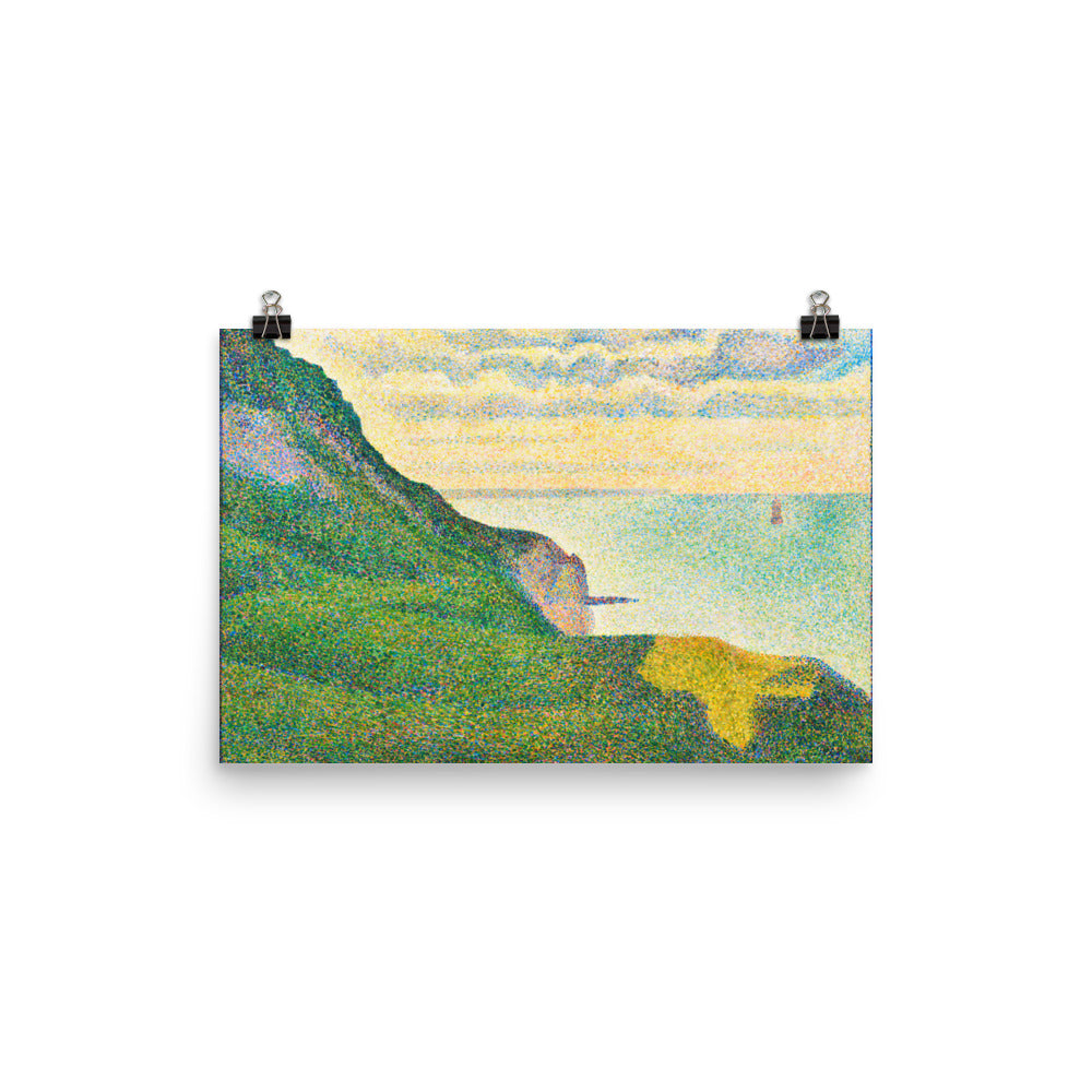 Size 3 - Seurat Poster – Seascape at Port-en-Bessin & Coastal Pointillist Charm