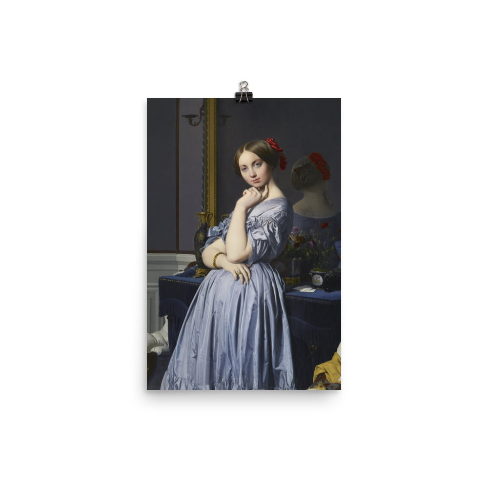 Size 3 - Ingres Poster – Comtesse d'Haussonville & the Elegance of Portraiture