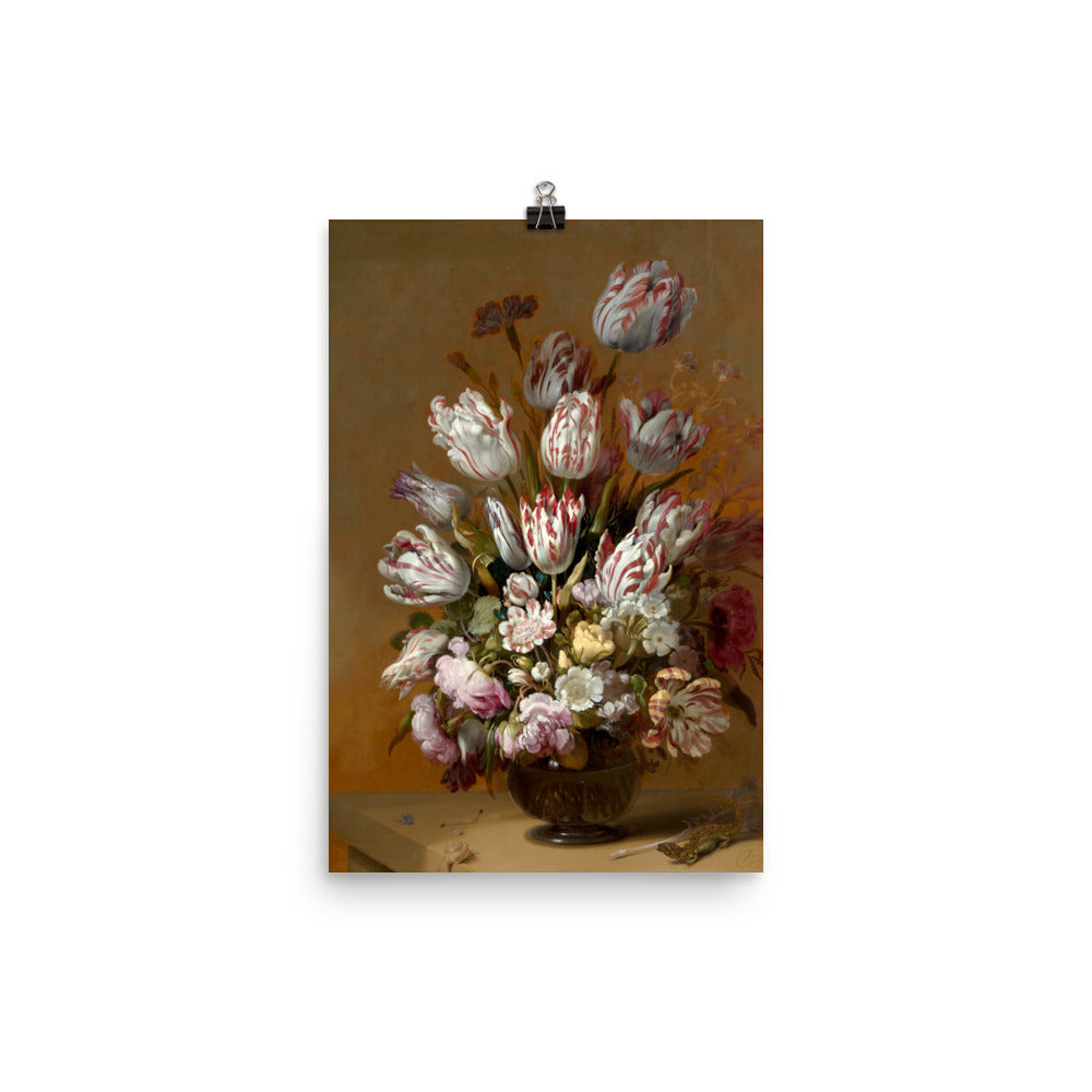 Size 3 - Bollongier Poster – Still Life with Flowers & Dutch Golden Age Bloom