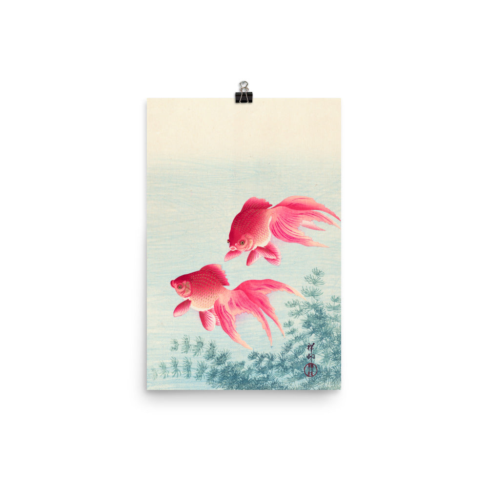Size 3 - Koson Poster – Two Goldfish & the Grace of Japanese Art